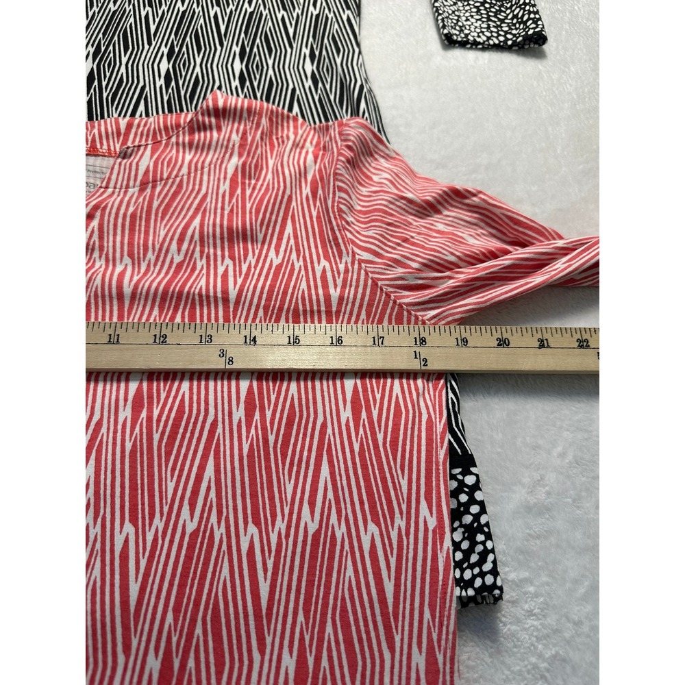 Coolibar Tunic Tops Women S Red Black White Excellent Bundle 2 UPF 50+ Geometric - Picture 3 of 11